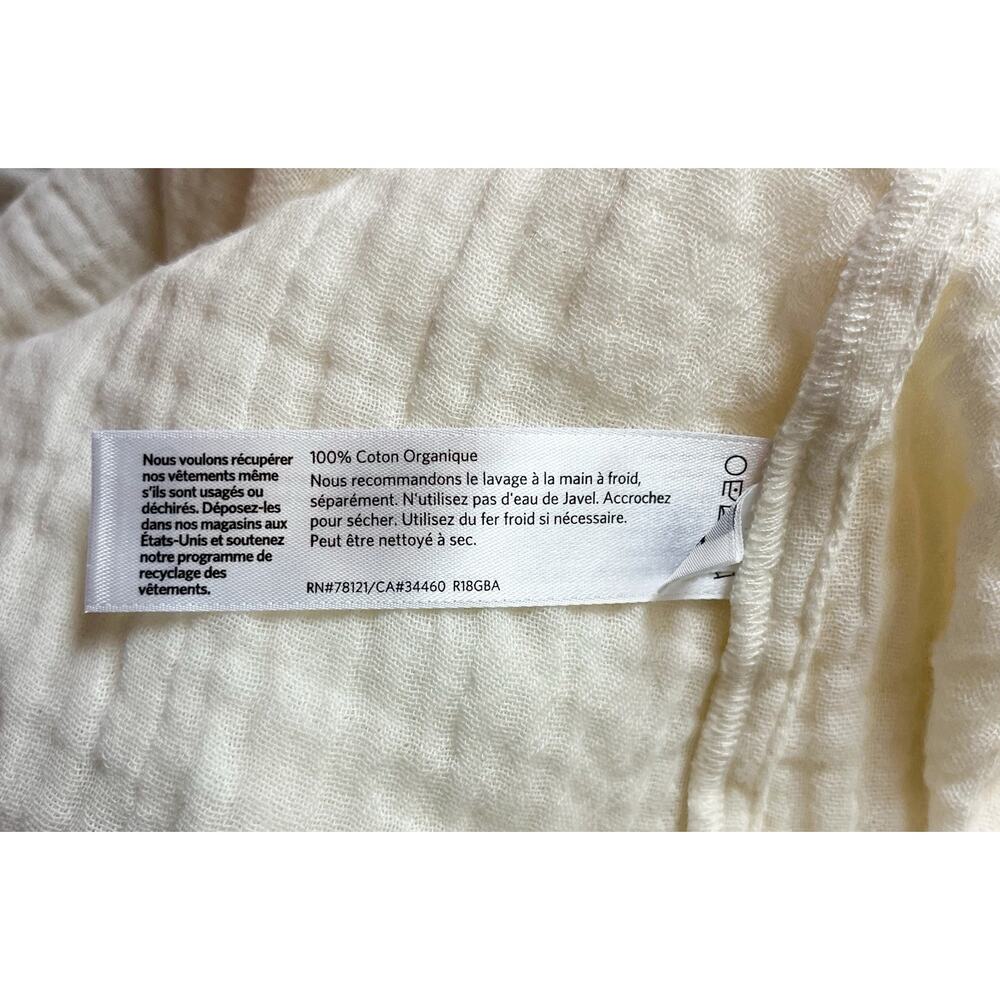 Eileen Fisher Organic Cotton Gauze Shirt Dress Minimalist Capsule Size PM NWT - Picture 8 of 8